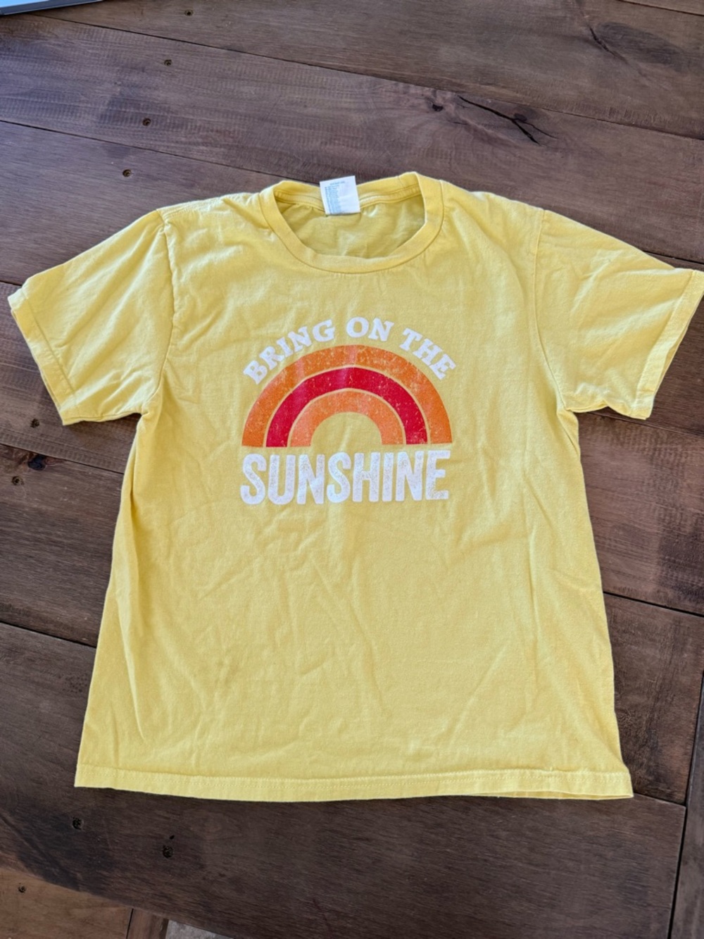 Bring On The Sunshine Yellow Kids Graphic Tee